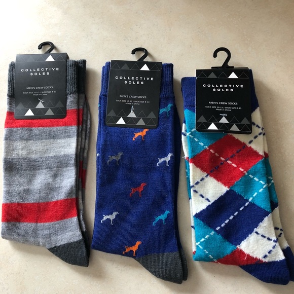 Other - Brand new men’s Crew socks-3 pairs